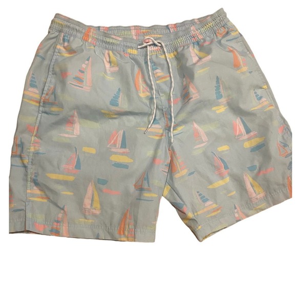 koi Other - The Beaufort Bonnet Company Men's Sailboat Swim Trunks Size Large